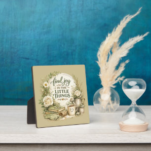 Botanical Floral Cottagecore Inspirational Design Plaque
