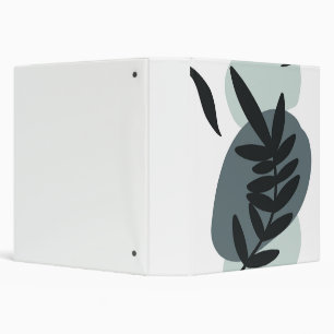 Botanical floral design 3 ring binder