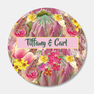 Botanical Floral Garden Pink Wedding Reese's Peanut Butter Cups