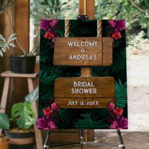 Botanical Floral Garden Setting Bridal Shower Foam Board