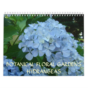 Botanical Floral Gardens Calendar HYDRANGEAS