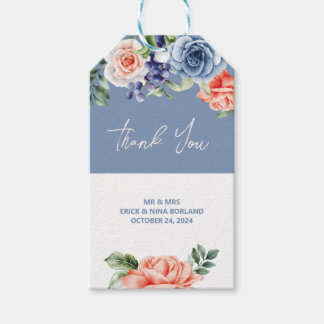 Botanical Floral Grapes Thank You Gift Tags