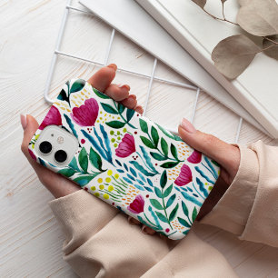 Botanical floral illustration iPhone 13 pro case
