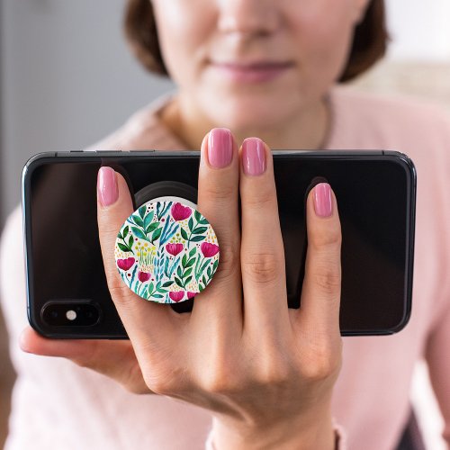 Botanical floral illustration  PopSocket