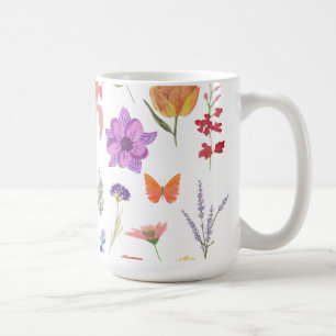 Botanical Floral Mug Nature-Inspired Gift for Her