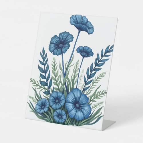 Botanical Floral Pedestal Sign for Everyday Events