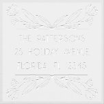 Botanical Floral Personalized Name Return Address Embosser<br><div class="desc">Botanical Floral Personalized Name Return Address Embossers features a botanical floral border with your personalized name and return address. Perfect for weddings,  Christmas,  birthdays and celebrations. Designed by ©2024 Evco Studio www.zazzle.com/store/evcostudio</div>