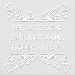 Botanical Floral Personalized Name Return Address Embosser<br><div class="desc">Botanical Floral Personalized Name Return Address Embossers features a botanical floral border with your personalized name and return address. Perfect for weddings,  Christmas,  birthdays and celebrations. Designed by ©2024 Evco Studio www.zazzle.com/store/evcostudio</div>