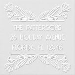Botanical Floral Personalized Name Return Address Embosser<br><div class="desc">Botanical Floral Personalized Name Return Address Embossers features a botanical floral border with your personalized name and return address. Perfect for weddings,  Christmas,  birthdays and celebrations. Designed by ©2024 Evco Studio www.zazzle.com/store/evcostudio</div>