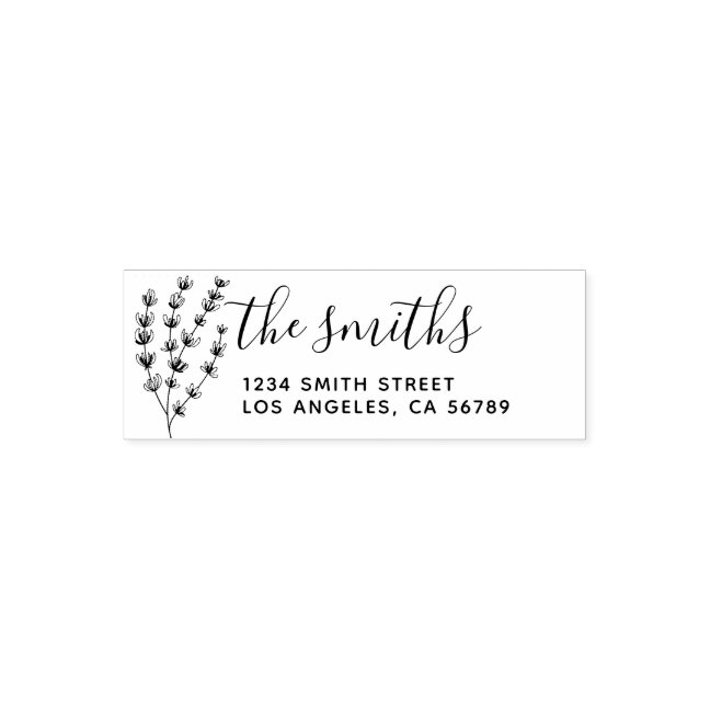 Botanical Floral Self-inking Stamp