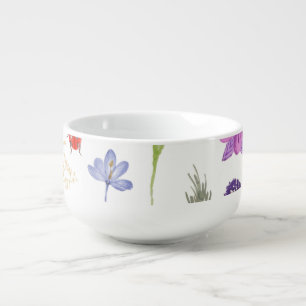 Botanical Floral Soup Mug