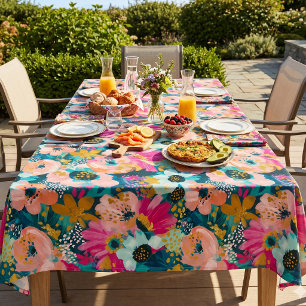 Botanical Floral Tablecloth
