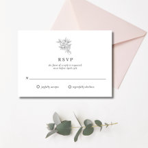 Botanical Flower Monogram Wedding