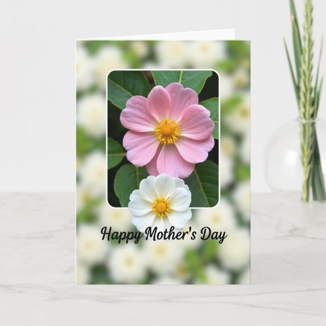 Botanical Flowers Mothers Day Card (Front)