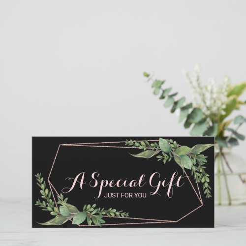 Botanical Foliage Geometric Spa Gift Certificate