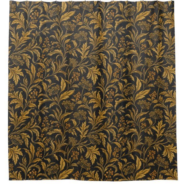 Botanical Foliage Shower Curtain
