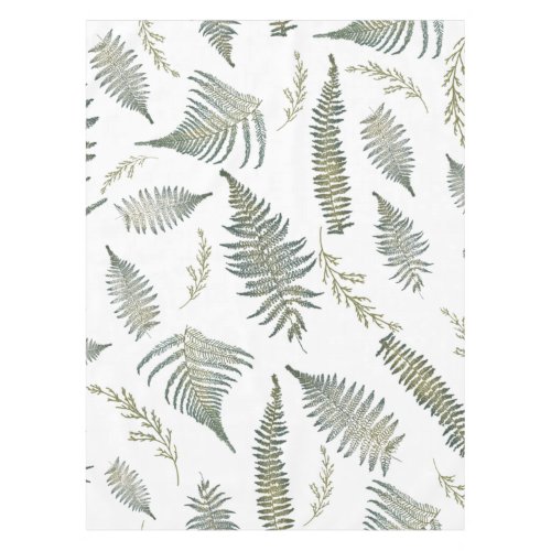 Botanical Forest Ferns 10 Tablecloth