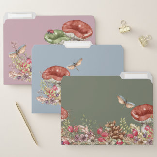 Botanical Forest Office File Folders