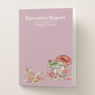 Botanical Forest Office Pocket Folder