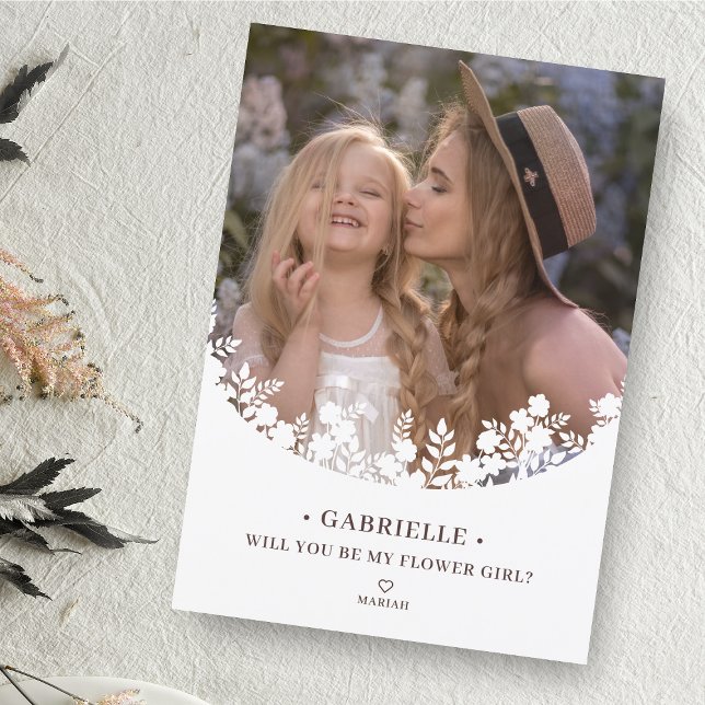 Botanical Frame Flower Girl Bridesmaid Proposal (Creator Uploaded)