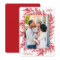 Botanical Frame JOY Red Holiday Photo Card
