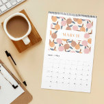 Botanical Fruity Patterns 2026 Desk Calendar<br><div class="desc">This 2026 desk calendar features a different colourful fruity pattern for each month. Stay organised with this cute calendar.</div>