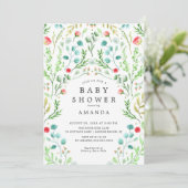 Botanical Garden Baby Shower Invitation (Standing Front)