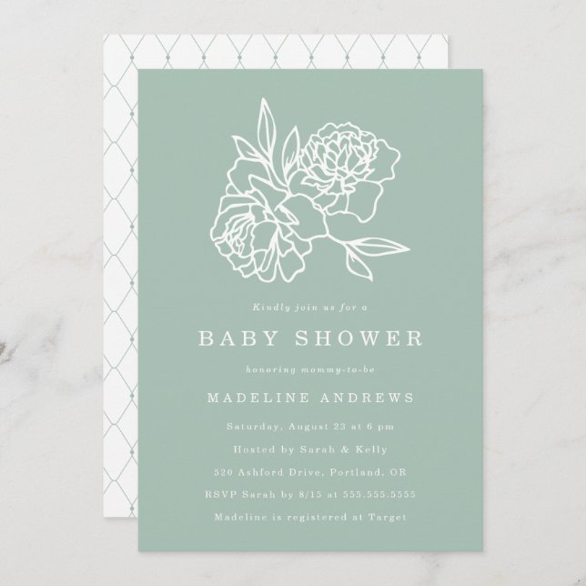 Botanical Garden | Baby Shower Invitation (Front/Back)
