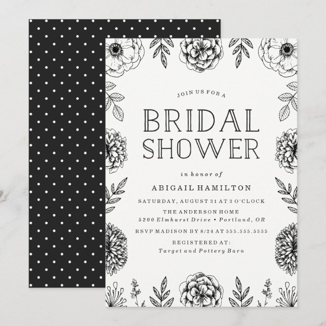 Botanical Garden | Bridal Shower Invitation (Front/Back)