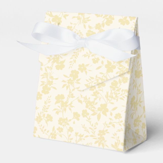 Botanical Garden Buttercream - Neutral Favor Boxes (Front Side)