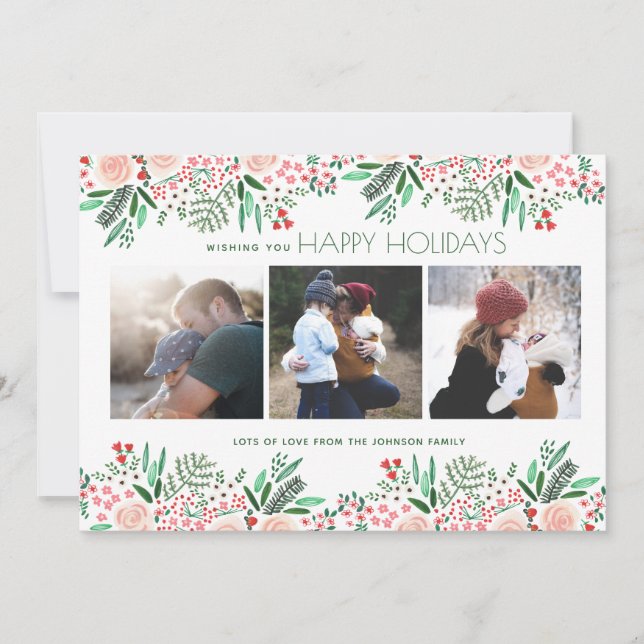 Botanical Garden Christmas Holiday | Photo Card (Front)
