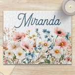 Botanical Garden Custom Name Cottagecore Jigsaw Puzzle<br><div class="desc">Bring joy, relaxation, and a pop of personality to your puzzling time with this Custom Name Botanical Garden jigsaw puzzle from Puzzle Pop Designs. Featuring gorgeous watercolor floral elements and your custom text, this puzzle is crafted to look stunning both while you’re assembling it and once it’s complete. This puzzle...</div>