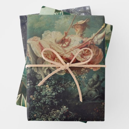 Botanical Garden Decoupage Heavy Weight 3_Set Wrapping Paper Sheets