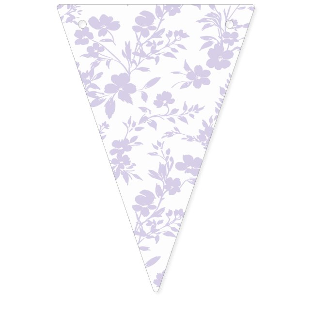Botanical Garden Dusty Lavender - Neutral Bunting Flags (First Flag)