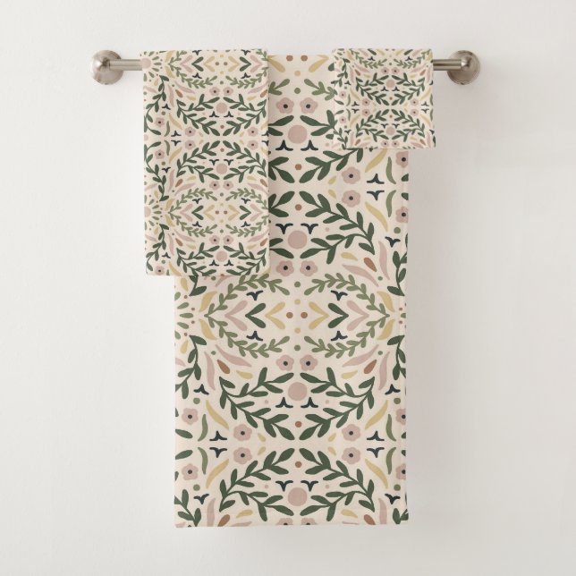 Botanical Garden Floral Bath Towel Set (Insitu)