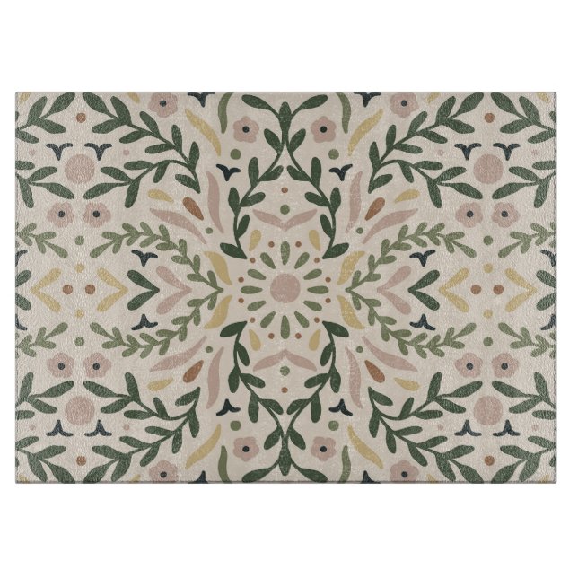 Botanical Garden Floral Cutting Board (Front)
