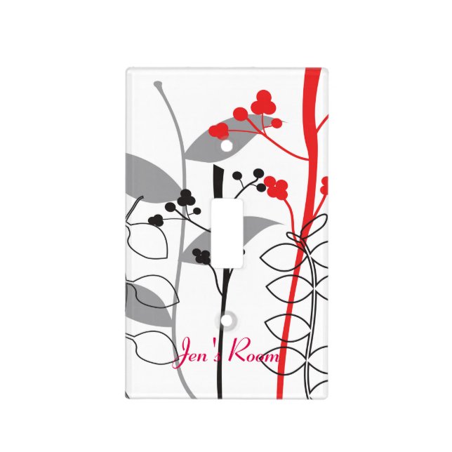 Botanical Garden Floral Elegant Light Switch Cover (Front)