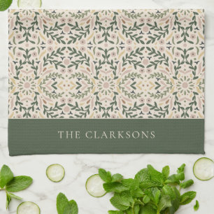 Botanical Garden Floral Kitchen Towel