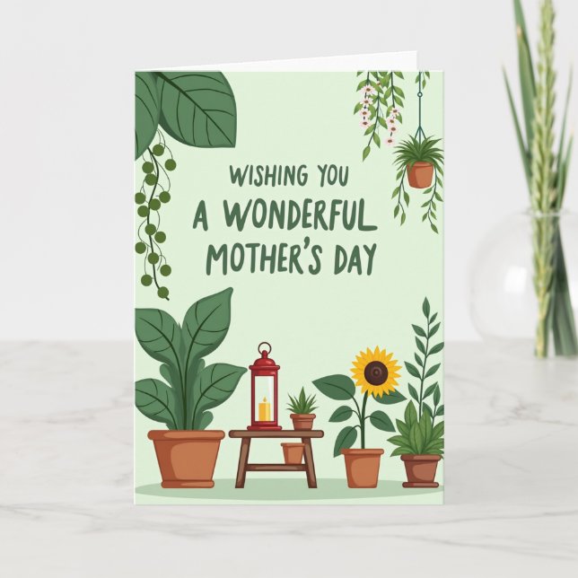 Botanical Garden Greeting Card (Front)