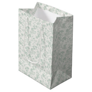 Botanical Garden Muted Sage - Neutral Medium Gift Bag