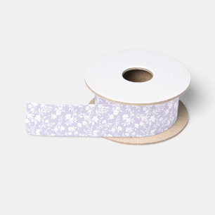 Botanical Garden Neutral - Dusty Lavender Satin Ribbon