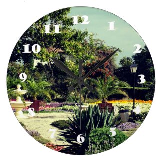Botanical Garden Photo  Wall Clock