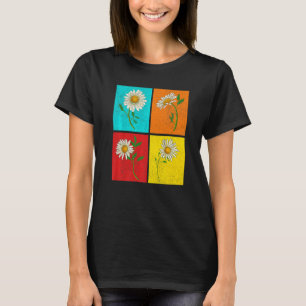 Botanical Garden Plant Flower Blossom Pop Daisy Fl T-Shirt