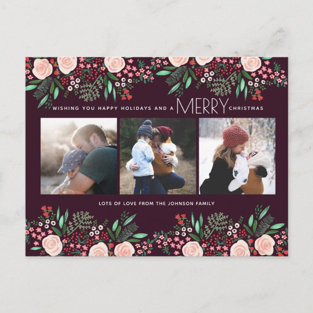 Botanical Garden | Postcard | Holiday Photo Card (Front)