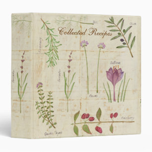 Botanical Garden Recipe Binder