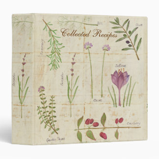Botanical Garden Recipe Binder