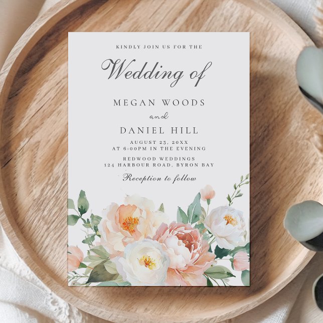 Botanical Garden Spring Floral Wedding Invitation (Creator Uploaded)