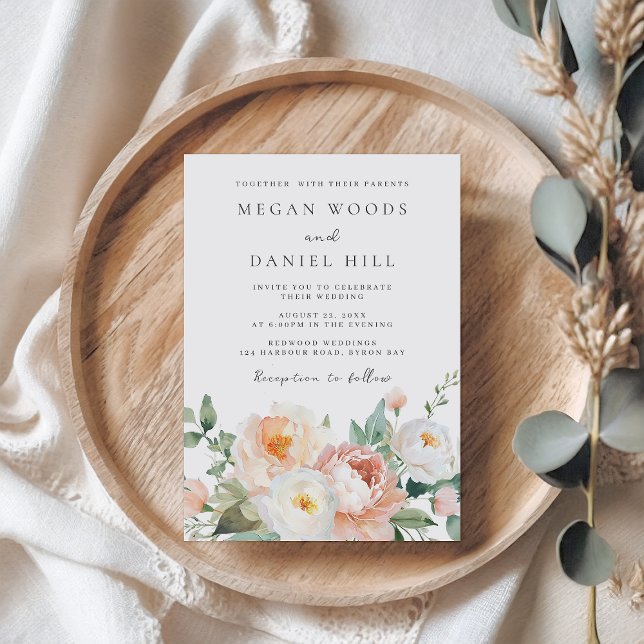 Botanical Garden Spring Floral Wedding Invitation (Creator Uploaded)