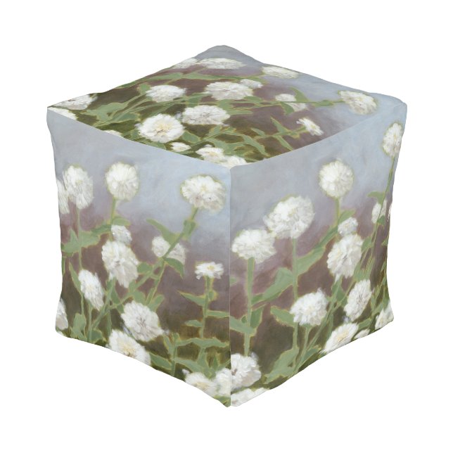 Botanical Garden Study I Pouf (Angled Front)