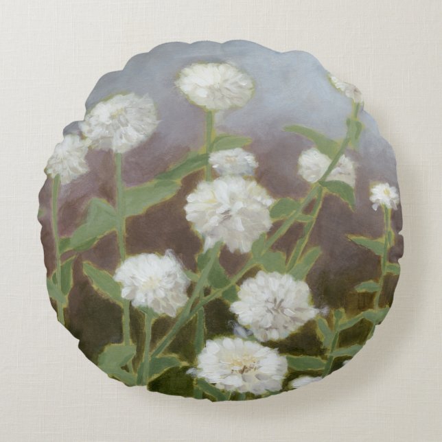 Botanical Garden Study I Round Pillow (Front)